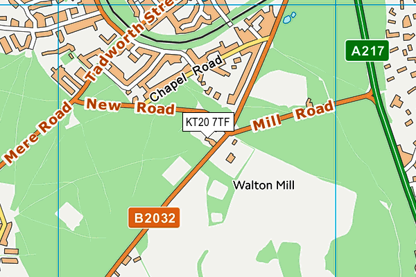 KT20 7TF map - OS VectorMap District (Ordnance Survey) KT20 7TF map - OS VectorMap District (Ordnance Survey)