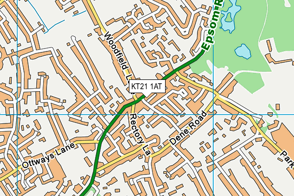 KT21 1AT map - OS VectorMap District (Ordnance Survey) KT21 1AT map - OS VectorMap District (Ordnance Survey)