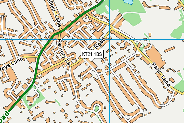 KT21 1BS map - OS VectorMap District (Ordnance Survey) KT21 1BS map - OS VectorMap District (Ordnance Survey)