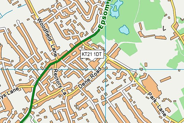 KT21 1DT map - OS VectorMap District (Ordnance Survey) KT21 1DT map - OS VectorMap District (Ordnance Survey)