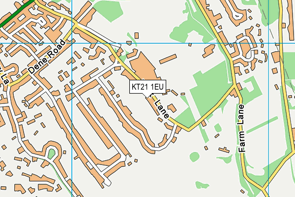 KT21 1EU map - OS VectorMap District (Ordnance Survey) KT21 1EU map - OS VectorMap District (Ordnance Survey)