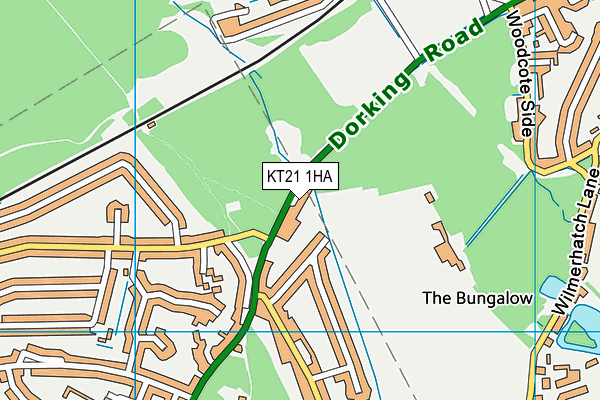 KT21 1HA map - OS VectorMap District (Ordnance Survey) KT21 1HA map - OS VectorMap District (Ordnance Survey)