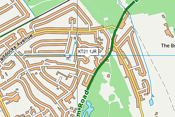 KT21 1JR map - OS VectorMap District (Ordnance Survey) KT21 1JR map - OS VectorMap District (Ordnance Survey)