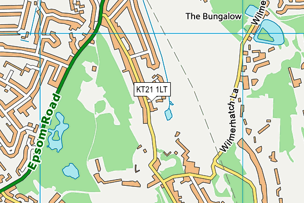 KT21 1LT map - OS VectorMap District (Ordnance Survey) KT21 1LT map - OS VectorMap District (Ordnance Survey)