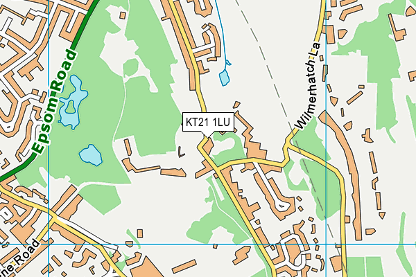 KT21 1LU map - OS VectorMap District (Ordnance Survey) KT21 1LU map - OS VectorMap District (Ordnance Survey)