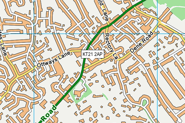 KT21 2AP map - OS VectorMap District (Ordnance Survey) KT21 2AP map - OS VectorMap District (Ordnance Survey)