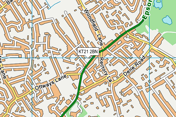 KT21 2BN map - OS VectorMap District (Ordnance Survey) KT21 2BN map - OS VectorMap District (Ordnance Survey)