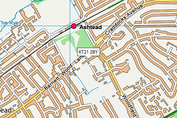 KT21 2BY map - OS VectorMap District (Ordnance Survey) KT21 2BY map - OS VectorMap District (Ordnance Survey)