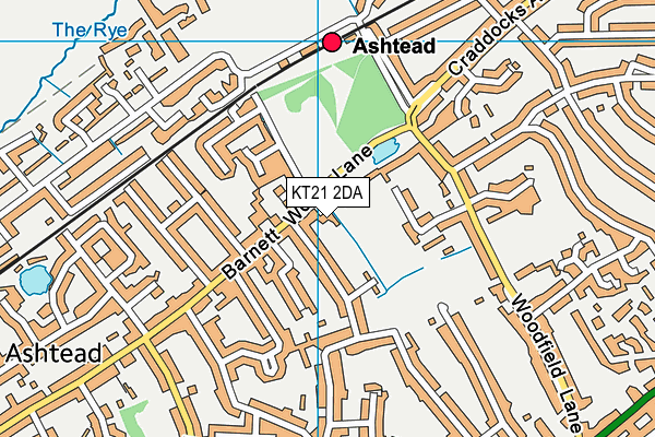 KT21 2DA map - OS VectorMap District (Ordnance Survey) KT21 2DA map - OS VectorMap District (Ordnance Survey)