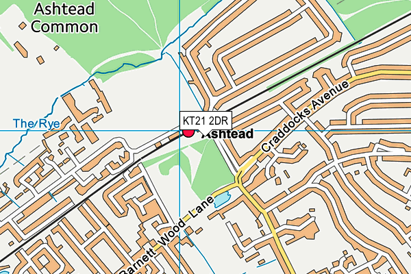 KT21 2DR map - OS VectorMap District (Ordnance Survey) KT21 2DR map - OS VectorMap District (Ordnance Survey)