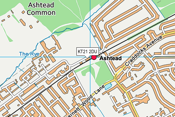 KT21 2DU map - OS VectorMap District (Ordnance Survey) KT21 2DU map - OS VectorMap District (Ordnance Survey)