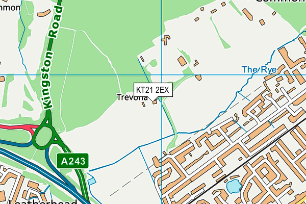 KT21 2EX map - OS VectorMap District (Ordnance Survey) KT21 2EX map - OS VectorMap District (Ordnance Survey)