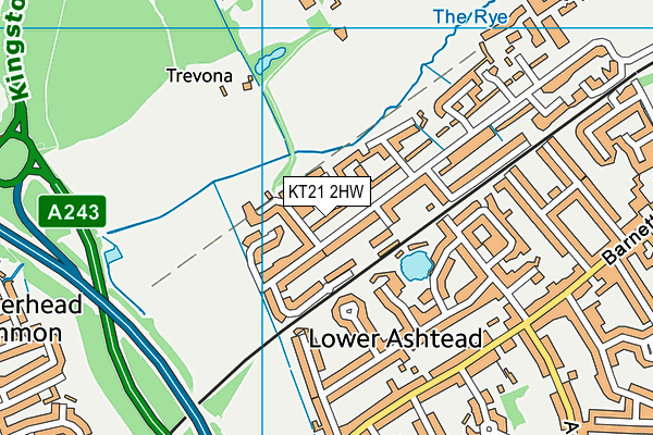 KT21 2HW map - OS VectorMap District (Ordnance Survey) KT21 2HW map - OS VectorMap District (Ordnance Survey)