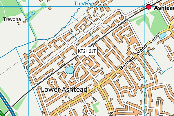 KT21 2JT map - OS VectorMap District (Ordnance Survey) KT21 2JT map - OS VectorMap District (Ordnance Survey)