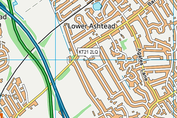 KT21 2LQ map - OS VectorMap District (Ordnance Survey) KT21 2LQ map - OS VectorMap District (Ordnance Survey)