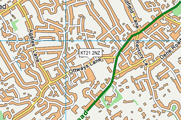 KT21 2NZ map - OS VectorMap District (Ordnance Survey) KT21 2NZ map - OS VectorMap District (Ordnance Survey)