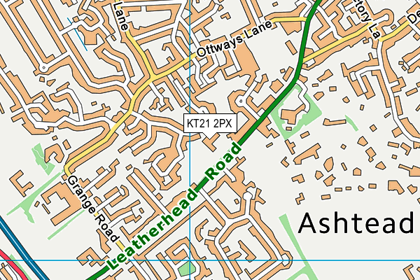 KT21 2PX map - OS VectorMap District (Ordnance Survey) KT21 2PX map - OS VectorMap District (Ordnance Survey)