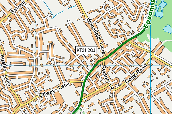 KT21 2QJ map - OS VectorMap District (Ordnance Survey) KT21 2QJ map - OS VectorMap District (Ordnance Survey)