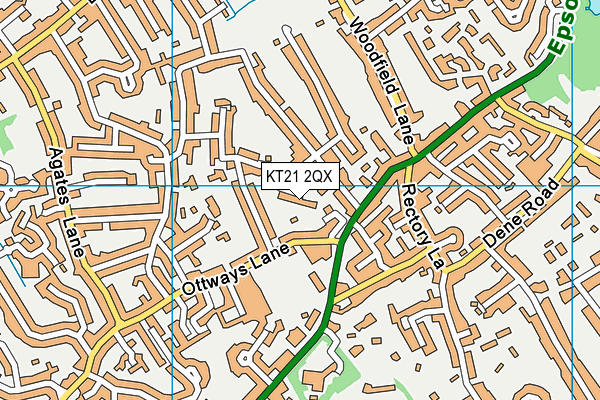KT21 2QX map - OS VectorMap District (Ordnance Survey) KT21 2QX map - OS VectorMap District (Ordnance Survey)