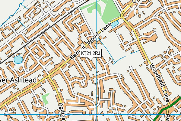 KT21 2RJ map - OS VectorMap District (Ordnance Survey) KT21 2RJ map - OS VectorMap District (Ordnance Survey)