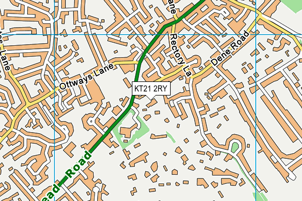 KT21 2RY map - OS VectorMap District (Ordnance Survey) KT21 2RY map - OS VectorMap District (Ordnance Survey)