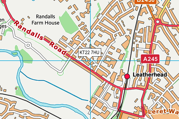 KT22 7HU map - OS VectorMap District (Ordnance Survey) KT22 7HU map - OS VectorMap District (Ordnance Survey)