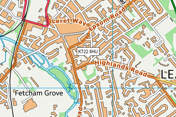 KT22 8HU map - OS VectorMap District (Ordnance Survey) KT22 8HU map - OS VectorMap District (Ordnance Survey)