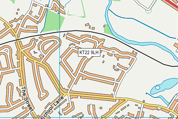 KT22 9LH map - OS VectorMap District (Ordnance Survey) KT22 9LH map - OS VectorMap District (Ordnance Survey)