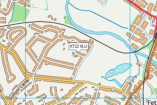 KT22 9LU map - OS VectorMap District (Ordnance Survey) KT22 9LU map - OS VectorMap District (Ordnance Survey)