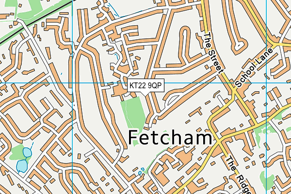 KT22 9QP map - OS VectorMap District (Ordnance Survey) KT22 9QP map - OS VectorMap District (Ordnance Survey)