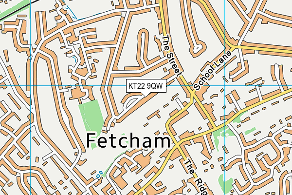 KT22 9QW map - OS VectorMap District (Ordnance Survey) KT22 9QW map - OS VectorMap District (Ordnance Survey)