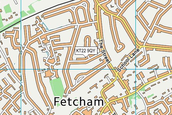 KT22 9QY map - OS VectorMap District (Ordnance Survey) KT22 9QY map - OS VectorMap District (Ordnance Survey)