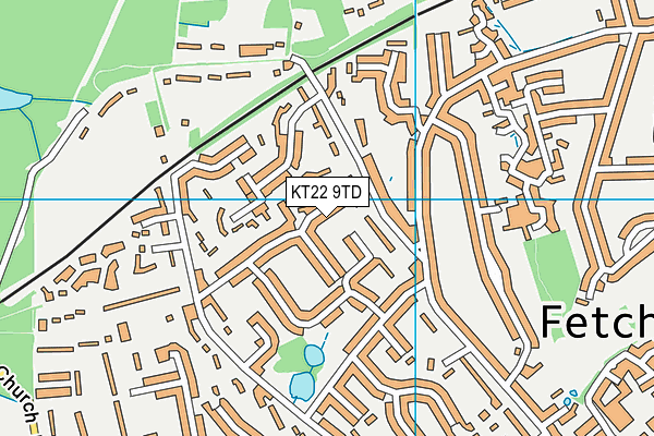 KT22 9TD map - OS VectorMap District (Ordnance Survey) KT22 9TD map - OS VectorMap District (Ordnance Survey)