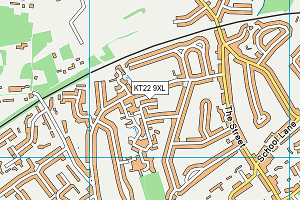 KT22 9XL map - OS VectorMap District (Ordnance Survey) KT22 9XL map - OS VectorMap District (Ordnance Survey)