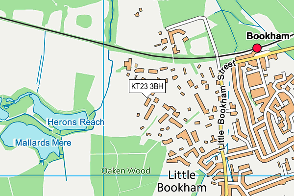 KT23 3BH map - OS VectorMap District (Ordnance Survey) KT23 3BH map - OS VectorMap District (Ordnance Survey)