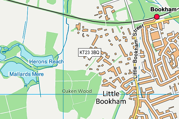 KT23 3BQ map - OS VectorMap District (Ordnance Survey) KT23 3BQ map - OS VectorMap District (Ordnance Survey)