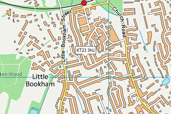 KT23 3HJ map - OS VectorMap District (Ordnance Survey) KT23 3HJ map - OS VectorMap District (Ordnance Survey)