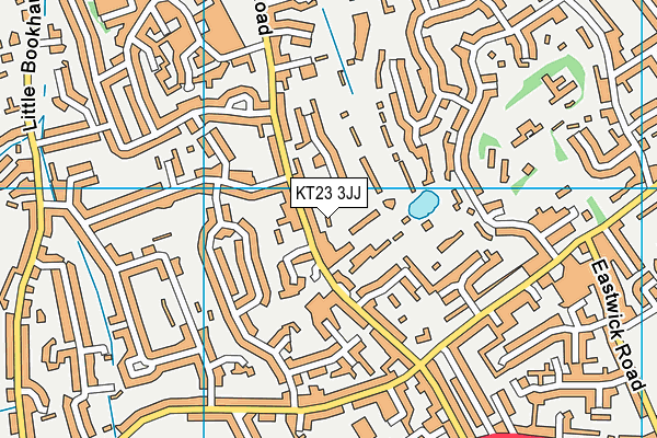 KT23 3JJ map - OS VectorMap District (Ordnance Survey) KT23 3JJ map - OS VectorMap District (Ordnance Survey)