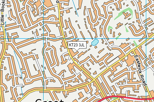 KT23 3JL map - OS VectorMap District (Ordnance Survey) KT23 3JL map - OS VectorMap District (Ordnance Survey)