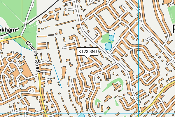 KT23 3NJ map - OS VectorMap District (Ordnance Survey) KT23 3NJ map - OS VectorMap District (Ordnance Survey)