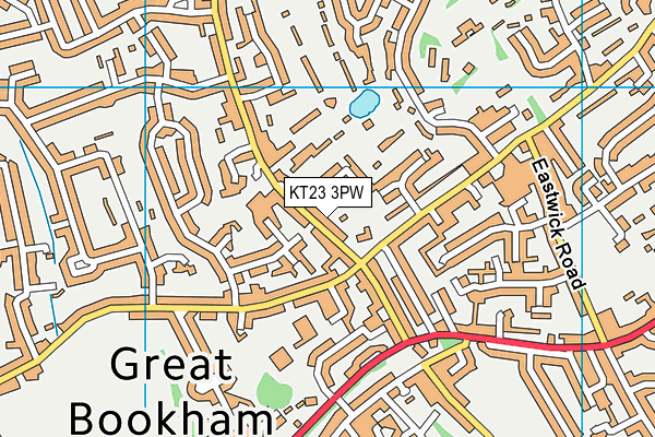 KT23 3PW map - OS VectorMap District (Ordnance Survey) KT23 3PW map - OS VectorMap District (Ordnance Survey)