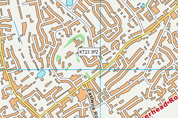 KT23 3PZ map - OS VectorMap District (Ordnance Survey) KT23 3PZ map - OS VectorMap District (Ordnance Survey)