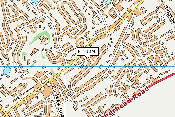 KT23 4AL map - OS VectorMap District (Ordnance Survey) KT23 4AL map - OS VectorMap District (Ordnance Survey)
