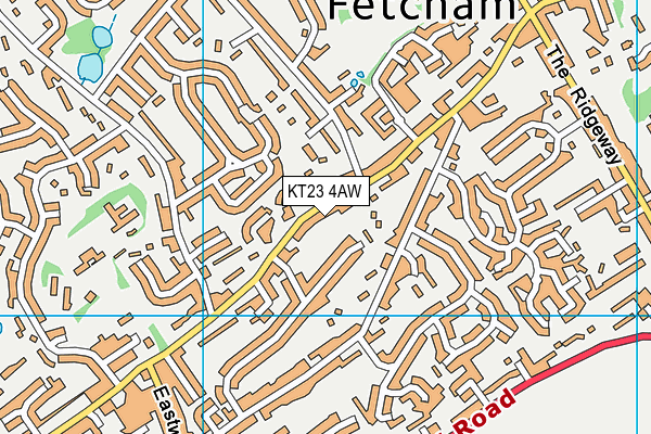 KT23 4AW map - OS VectorMap District (Ordnance Survey) KT23 4AW map - OS VectorMap District (Ordnance Survey)