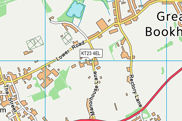 KT23 4EL map - OS VectorMap District (Ordnance Survey) KT23 4EL map - OS VectorMap District (Ordnance Survey)
