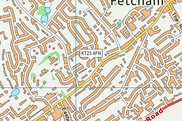 KT23 4FN map - OS VectorMap District (Ordnance Survey) KT23 4FN map - OS VectorMap District (Ordnance Survey)