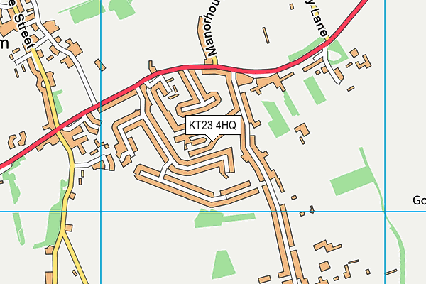 KT23 4HQ map - OS VectorMap District (Ordnance Survey) KT23 4HQ map - OS VectorMap District (Ordnance Survey)