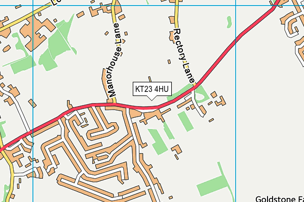 KT23 4HU map - OS VectorMap District (Ordnance Survey) KT23 4HU map - OS VectorMap District (Ordnance Survey)