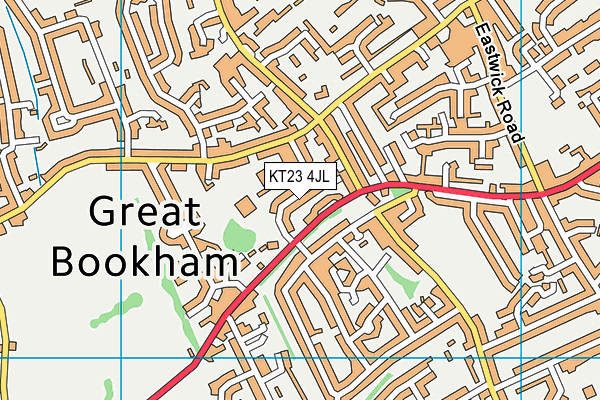 KT23 4JL map - OS VectorMap District (Ordnance Survey) KT23 4JL map - OS VectorMap District (Ordnance Survey)