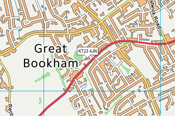 KT23 4JN map - OS VectorMap District (Ordnance Survey) KT23 4JN map - OS VectorMap District (Ordnance Survey)